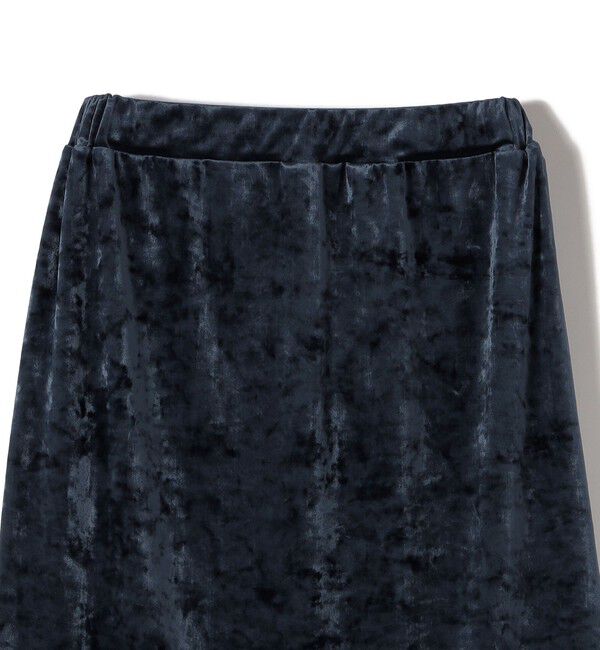 SHIPS for women「〈手洗い可能〉スノー クラッシュ ポリエステル ベロア ウエスト ゴム スカート」|スカート|