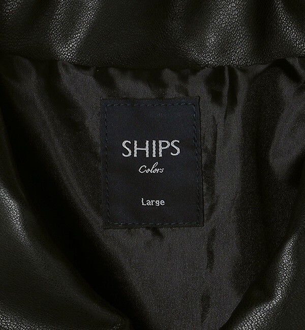 SHIPS Colors 「SHIPS Colors:合成皮革 CPO シャツジャケット◇」|ブルゾン・スタジャン|