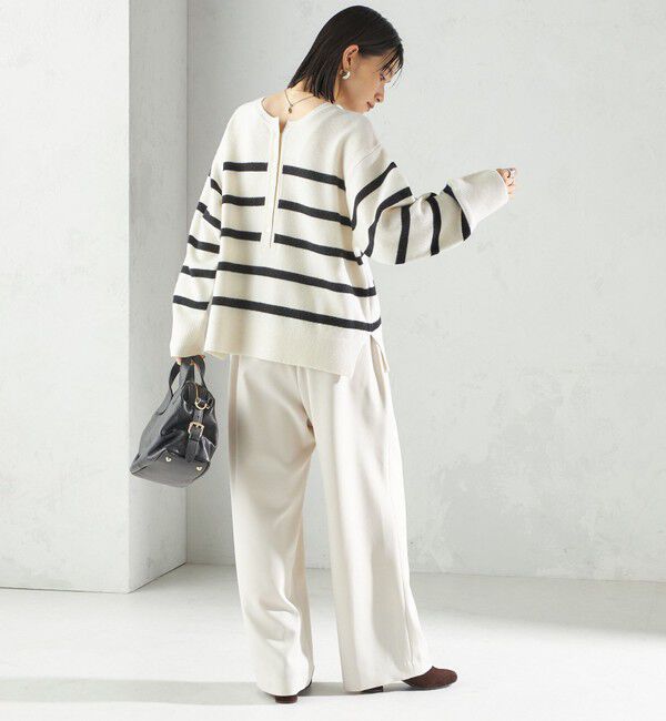 SHIPS for women「〈手洗い可能〉ウール カシミヤ 2WAY プルオーバー」|ニット・セーター|