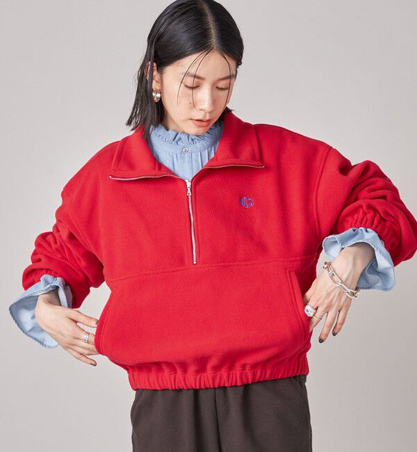 SHIPS for women「SHIPS NINE CASE:〈手洗い可能〉フリース ハーフ ジップ プルオーバー」|その他|