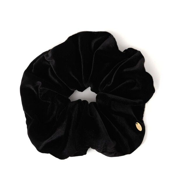 SHIPS for women「ボリューム PE ベロア シュシュ」|ヘアゴム・シュシュ|ブラック