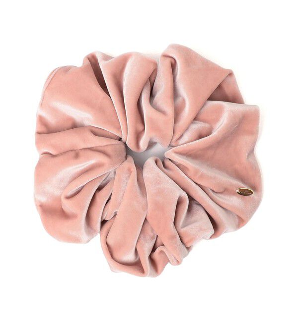 SHIPS for women「ボリューム PE ベロア シュシュ」|ヘアゴム・シュシュ|ライトピンク