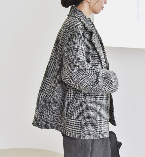 quaranciel「quaranciel: ボンディング チェック ライダース コート」|その他|