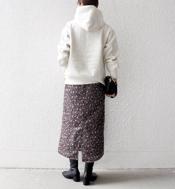 SHIPS any「SHIPS any:〈手洗い可能〉レオパード ジャカード Iライン イージー スカート」|タイト|