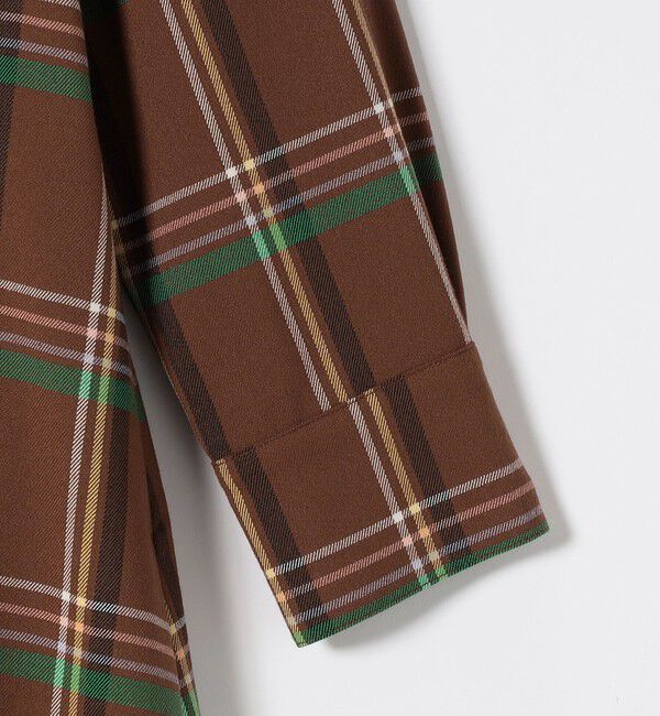 SHIPS any「SHIPS any:〈洗濯機可能〉チェック Aライン フレア シャツ ワンピース」|ワンピース|