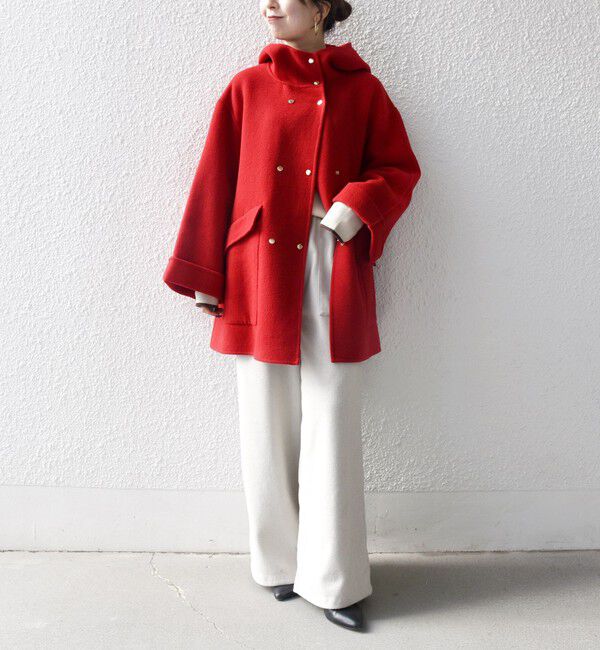 SHIPS any「SHIPS any: リバー フーデッド Aライン ミドル コート」|その他|