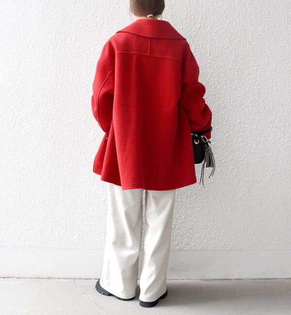 SHIPS any「《一部追加予約》SHIPS any: リバー ダブル テーラード ミドル コクーン コート」|その他|