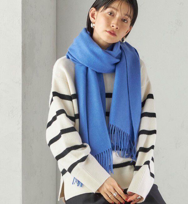 SHIPS for women「ウール カシミヤ ウォッシャブル ストール」|ストール|ブルー