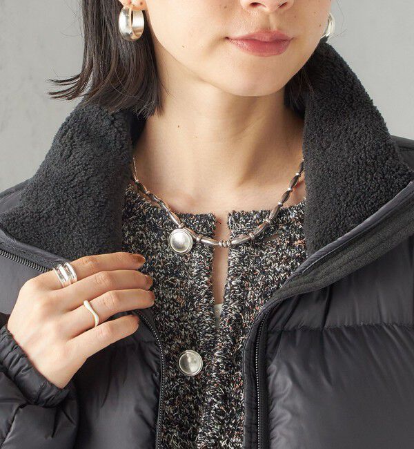 SHIPS for women「【SHIPS別注】TAION:〈手洗い可能〉ネック ボア ダウン コート」|ダウン|