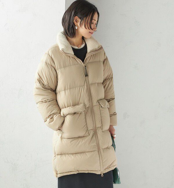 SHIPS for women「【SHIPS別注】TAION:〈手洗い可能〉ネック ボア ダウン コート」|ダウン|