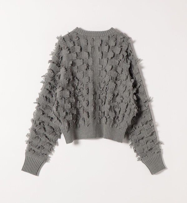 SHIPS any「SHIPS any:〈手洗い可能〉フリンジ デザイン ドルマン ニット カーディガン」|カーディガン|