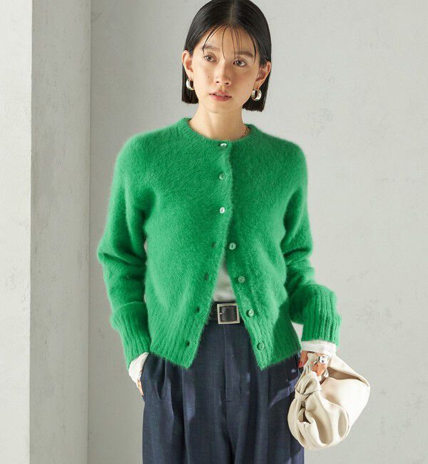 SHIPS for women「〈手洗い可能〉フォックス クルーネック ニット カーディガン」|カーディガン|