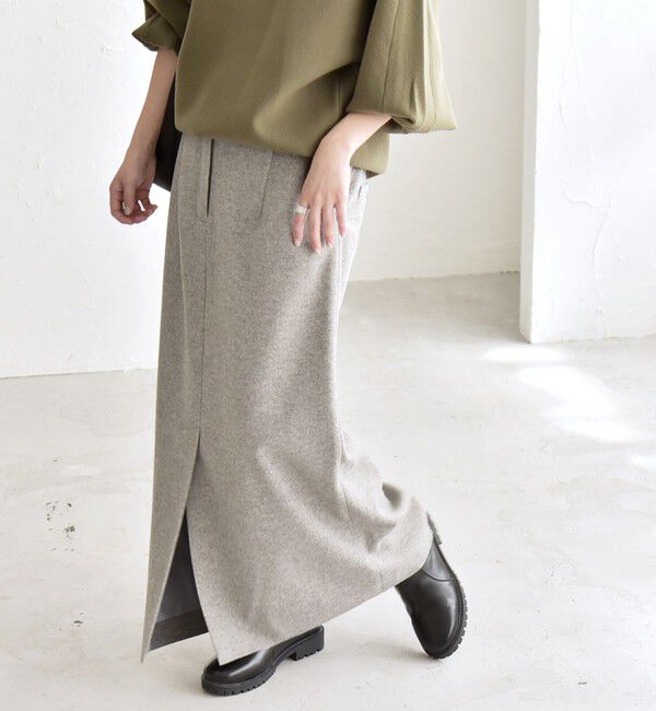 quaranciel「quaranciel: エア ニードル Iライン スリット スカート」|スカート|