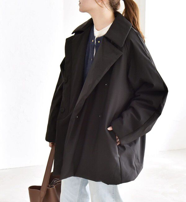 quaranciel「quaranciel:〈撥水加工〉中綿 テーラード ミドル Wボタン ジャケット コート」|その他|