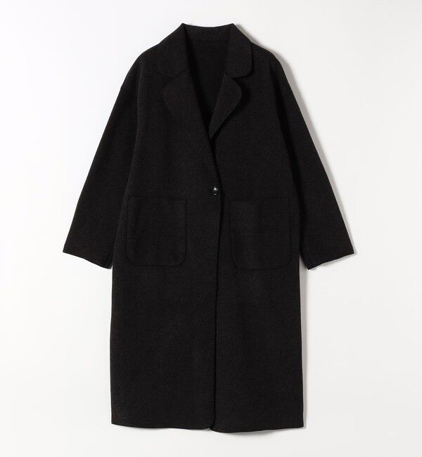 quaranciel「quaranciel: ダブル パイル ニット ロング チェスター コート」|チェスターコート|