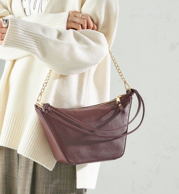 SHIPS for women「AULENTTI: 3WAY チェーン バッグ」|ショルダー・メッセンジャー|