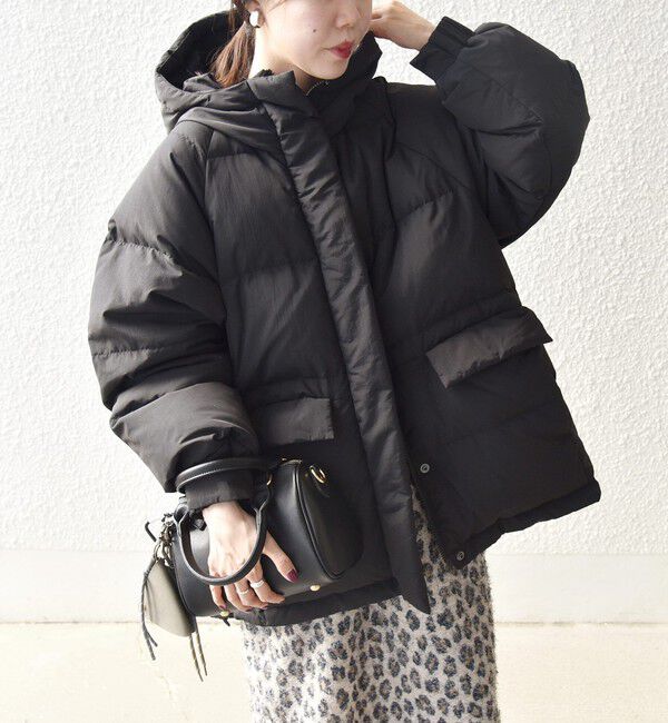 SHIPS any「《一部追加予約》【WEB限定】SHIPS any: フーディ ショート ダウン ジャケット 2」|ダウン|