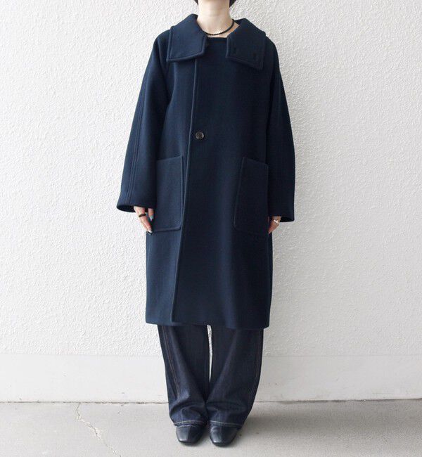 SHIPS any「SHIPS any: PURE WOOL スタンド ＆ ビッグカラー コート」|その他|