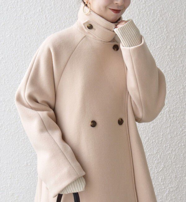 SHIPS any「【WEB限定】SHIPS any: PURE WOOL スタンド & テーラード ハーフ コート」|その他|
