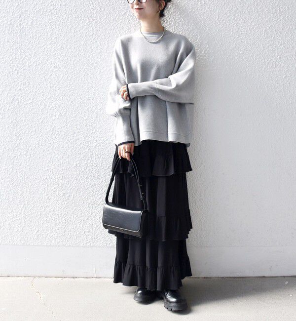 SHIPS any「《一部追加予約》SHIPS any:〈手洗い可能〉ダブルフェイス ボリュームスリーブ ニット プルオーバー」|ニット・セーター|