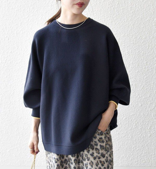 SHIPS any「《一部追加予約》SHIPS any:〈手洗い可能〉ダブルフェイス ボリュームスリーブ ニット プルオーバー」|ニット・セーター|