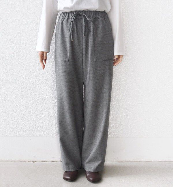 SHIPS for women「〈手洗い可能〉両面起毛 ポケット デザイン ドロスト パンツ」|その他|