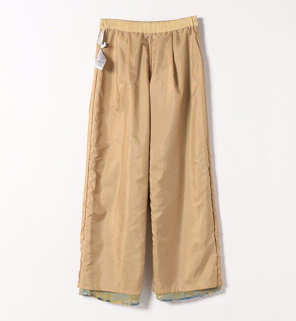 SHIPS any「SHIPS any:〈手洗い可能〉フラワー オパール タック セミワイド イージー パンツ」|その他|