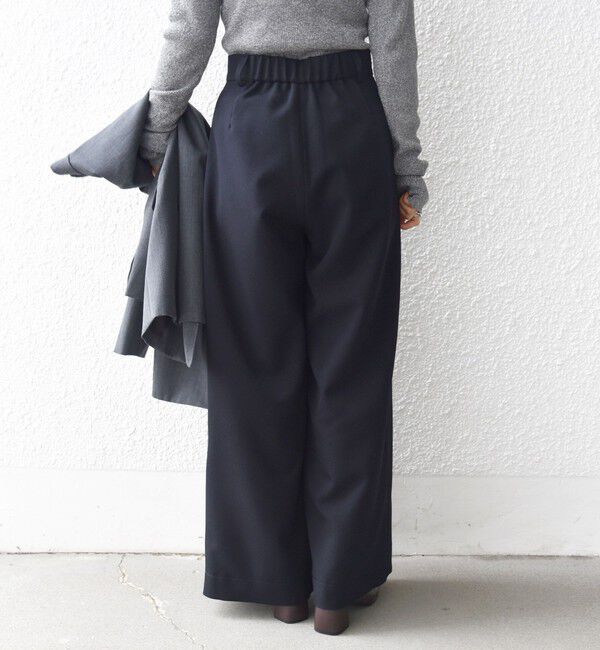 SHIPS for women「〈洗濯機可能〉ウールライク ポケット デザイン ワイド パンツ」|その他|