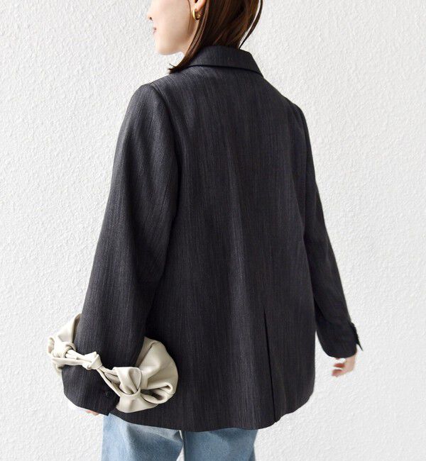 SHIPS for women「〈手洗い可能〉ウール 調 合繊 ダブル ジャケット」|テーラードジャケット|