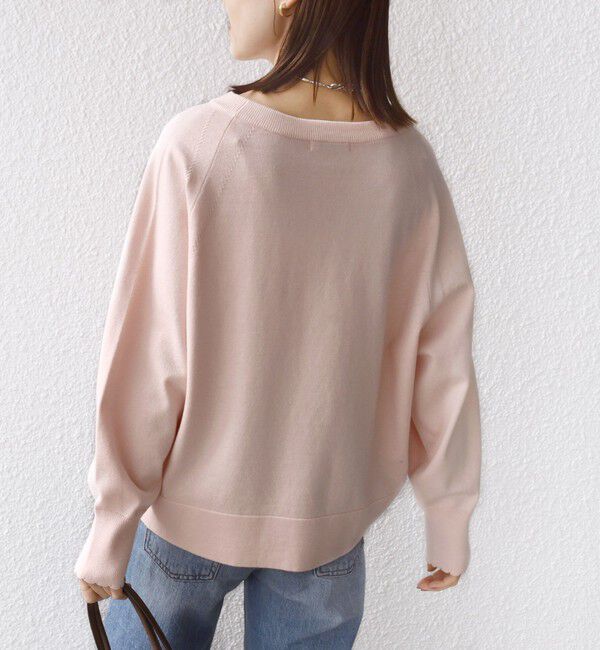 SHIPS for women「〈手洗い可能〉コットン カシミヤ混 スカラップヘム ボートネック プルオーバー」|ニット・セーター|