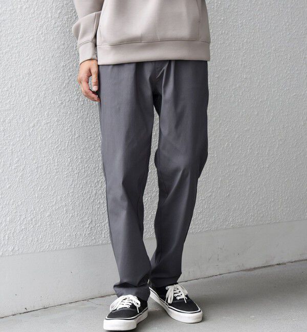 SHIPS any「【WEB限定】SHIPS any:〈洗濯機可能/UVカット〉スーパー ストレッチ テーパード イージー パンツ◇◇」|チノ|グレー