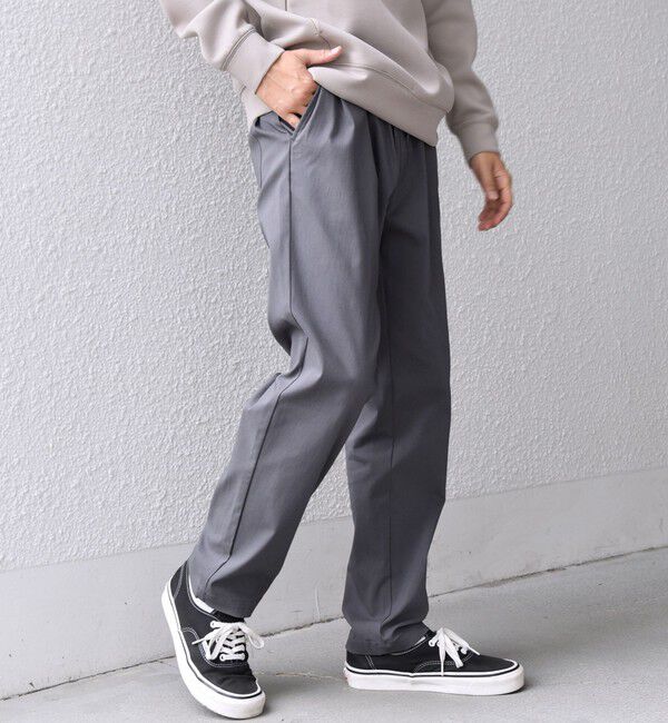 SHIPS any「【WEB限定】SHIPS any:〈洗濯機可能/UVカット〉スーパー ストレッチ テーパード イージー パンツ◇◇」|チノ|