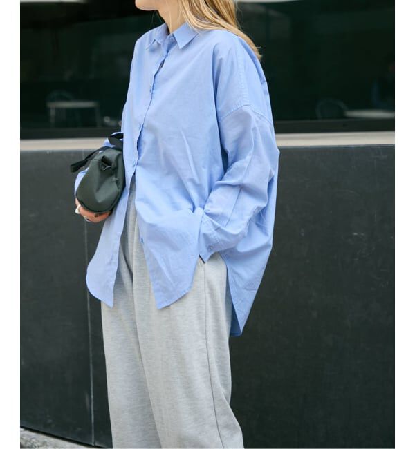 OUTDOOR PRODUCTS Usual Things「ライトシアーコットンシャツ」|シャツ・ブラウス|ブルー