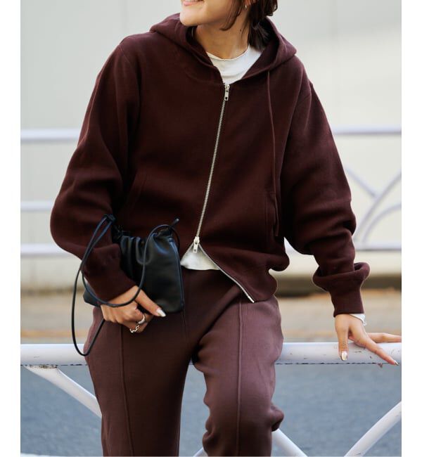 OUTDOOR PRODUCTS Usual Things「≪予約≫スウェットライクジップフードパーカー」|パーカー|ブラウン