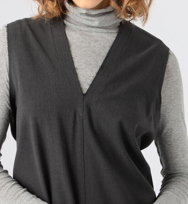 Ballsey「ウールドライ バックタックジャンパースカート」|ジャンパースカート|