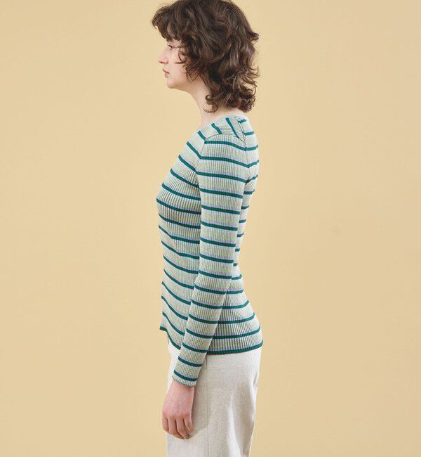 DES PRES「コットンアセテートリブ クルーネックプルオーバー」|ニット・セーター|