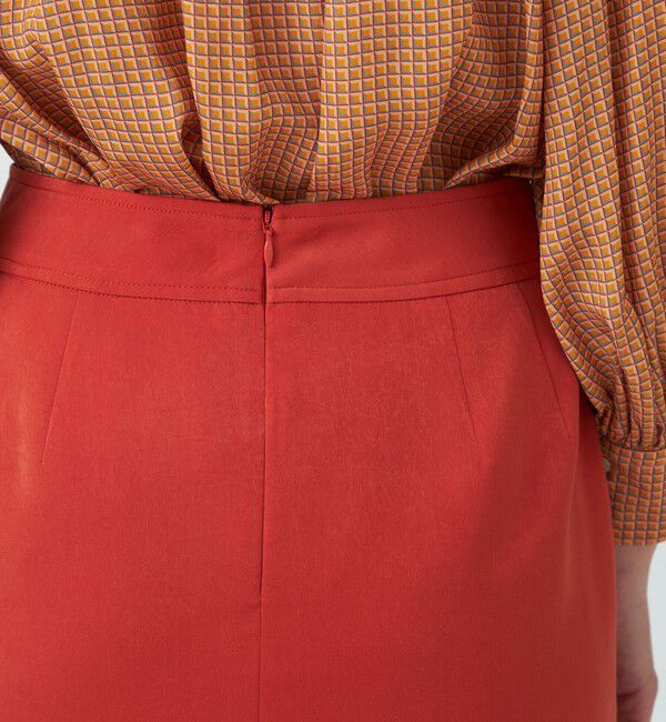 Ballsey「ブラッシュドサテン サイドポケットタイトスカート」|タイト|