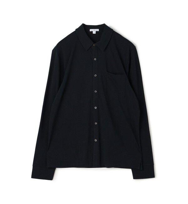 JAMES PERSE「コットンジャージー ロングスリーブシャツ MCFJ3442」|シャツ・ブラウス|67 ダークブルー