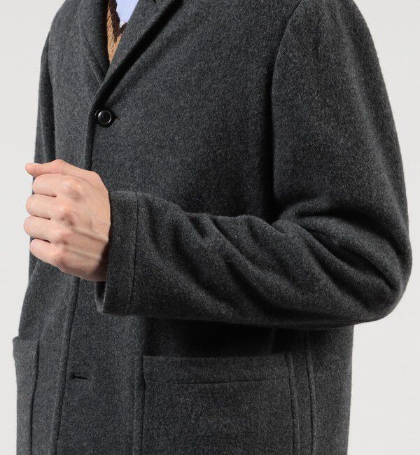 TOMORROWLAND MENS「Super160'sウールフリース カーディガンブルゾン」|ブルゾン・スタジャン|