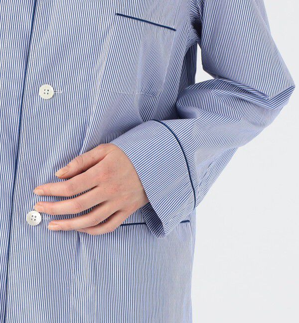 TOMORROWLAND HOME「コットンブロードストライプ パジャマ（ウィメンズ）」|ルームウェア|