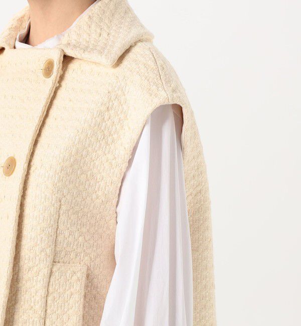 TOMORROWLAND collection「エクリュファンシーツイード ピージレ」|ベスト・ジレ|