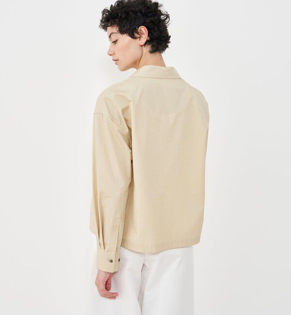 GALERIE VIE「コットンブロード シャツジャケット」|テーラードジャケット|