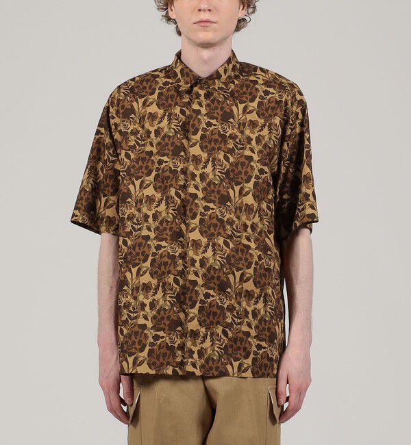 TOMORROWLAND MENS「コットン ボタニカルプリント ショートスリーブレギュラーカラーシャツ」|シャツ・ブラウス|