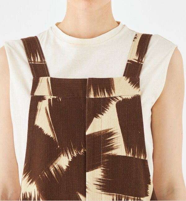 MACPHEE「コットンリネンプリペラ サロペット」|オールインワン|