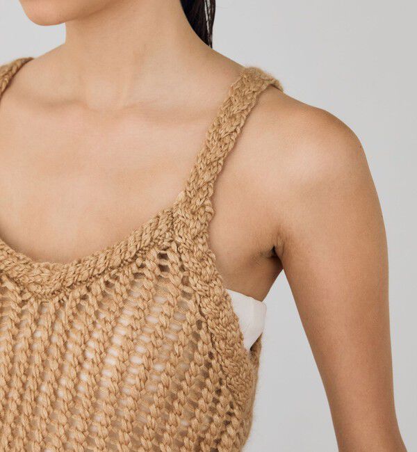 DES PRES「カシミヤシルクモヘヤメッシュ キャミソール」|キャミソール|