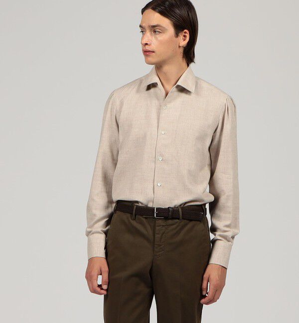 TOMORROWLAND BUYING WEAR「【別注】Maria Santangelo コットンウール ワンピースカラーシャツ」|シャツ・ブラウス|