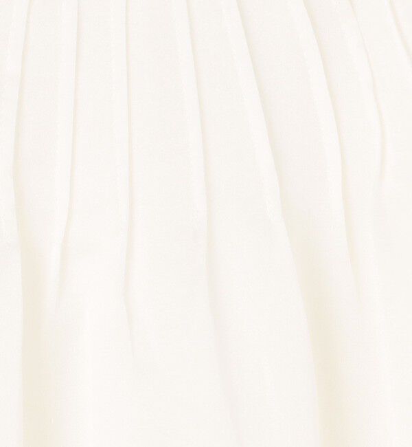 Ballsey「コットンシルクサテン ピンタックパフブラウス」|シャツ・ブラウス|