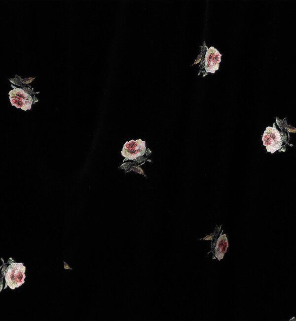 CABaN「ベロア PETIT ROSEプリントパンツ」|チノ|