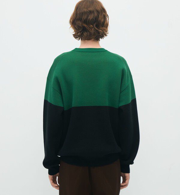 CABaN「CABaN コットンカシミヤジャカード JAZZ DRUM クルーネックプルオーバー」|ニット・セーター|