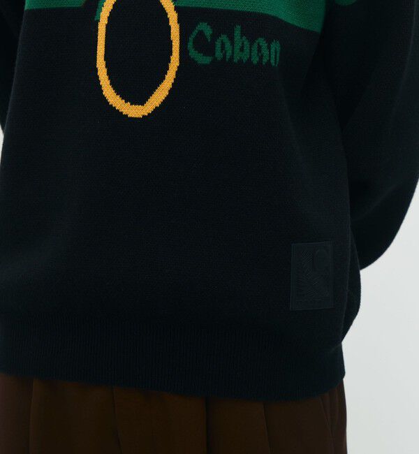 CABaN「CABaN コットンカシミヤジャカード JAZZ DRUM クルーネックプルオーバー」|ニット・セーター|